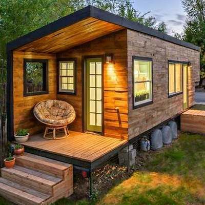 Como construir uma casa simples de madeira de cerejeira no